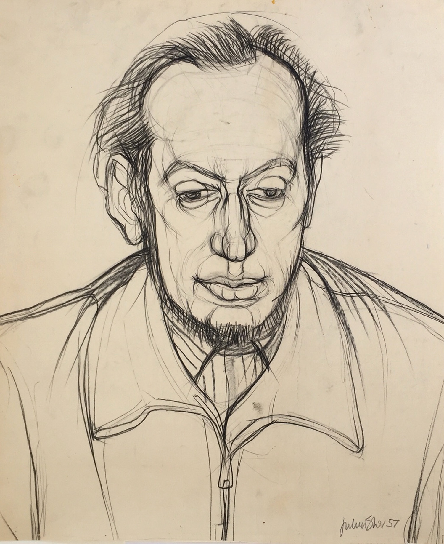 Jules Sher Portrait of a Sculptor 1957